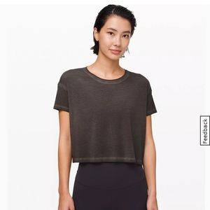 Lululemon Cates Tee size 4 **excellent condition** washed black color